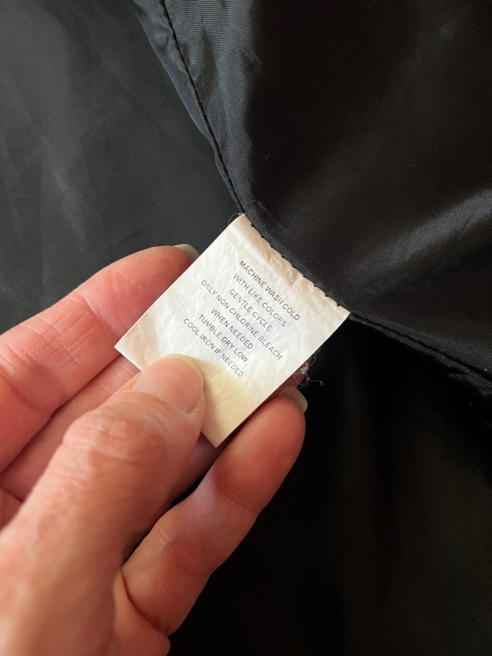 Like new Sag Harbor Black Quilted Metal Zip-Front Lined Jacket - Picture 13 of 13